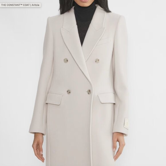 NWT Aritzia Constant Coat Pearl - Picture 2 of 6